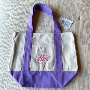 Trader Joe's Mini Canvas Tote LIMITED EDITION
